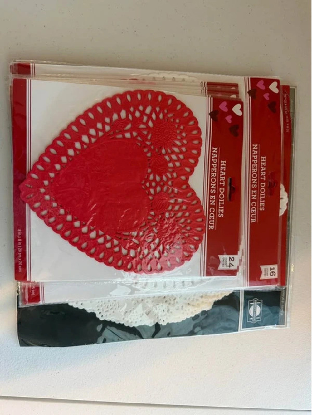 Caterer's Corner Heart and Round Paper Doilies Bulk Set